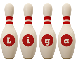 Liga bowling-pin logo