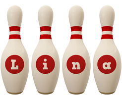Lina bowling-pin logo