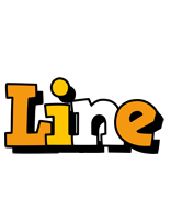 Line cartoon logo