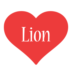 Lion love logo