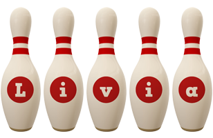 Livia bowling-pin logo