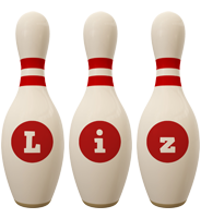 Liz bowling-pin logo