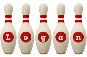Logan bowling-pin logo