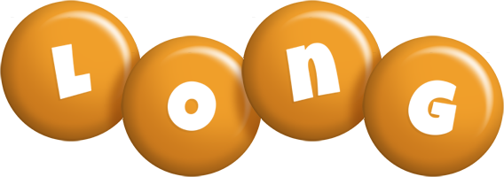 Long candy-orange logo