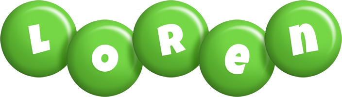 Loren candy-green logo