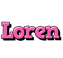 Loren girlish logo