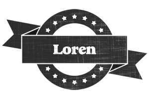 Loren grunge logo