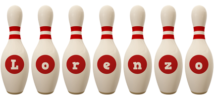 Lorenzo bowling-pin logo