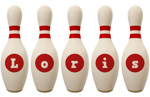 Loris bowling-pin logo