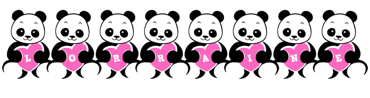 Lorraine love-panda logo