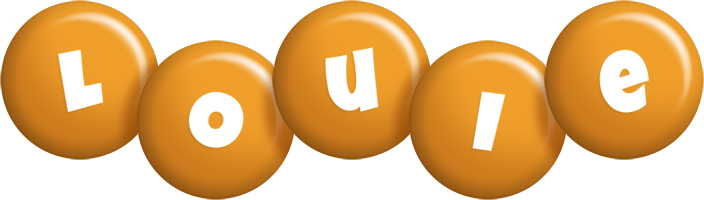 Louie candy-orange logo