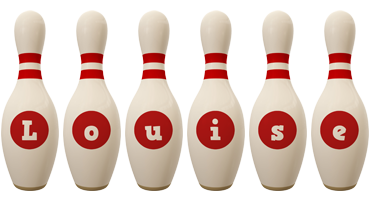 Louise bowling-pin logo