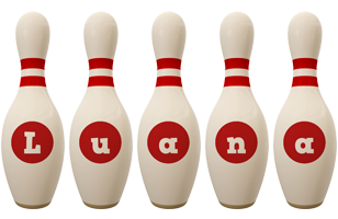 Luana bowling-pin logo