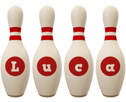 Luca bowling-pin logo