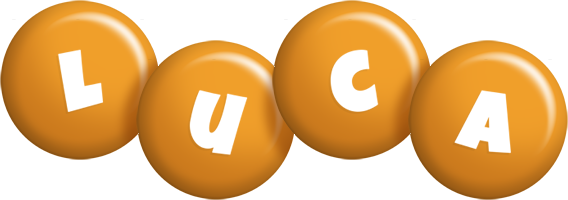 Luca candy-orange logo