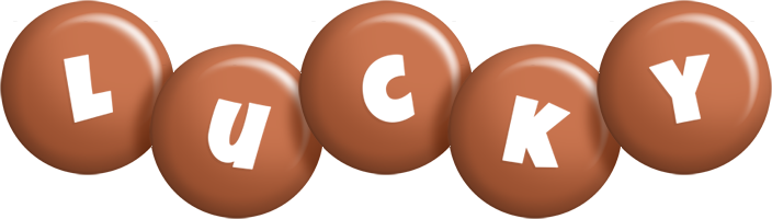 Lucky candy-brown logo