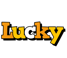 Lucky cartoon logo