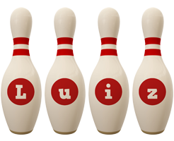Luiz bowling-pin logo