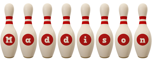 Maddison bowling-pin logo