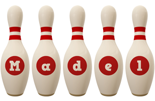 Madel bowling-pin logo