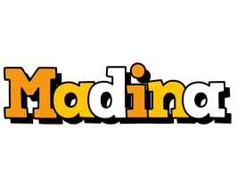 Madina cartoon logo