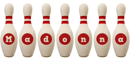 Madonna bowling-pin logo