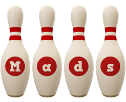 Mads bowling-pin logo