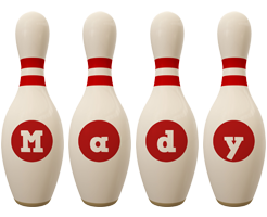 Mady bowling-pin logo