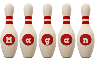 Magan bowling-pin logo