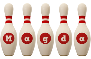Magda bowling-pin logo