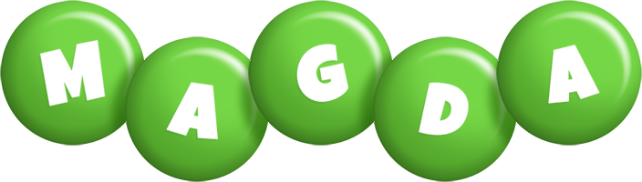 Magda candy-green logo