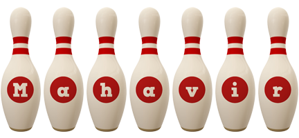 Mahavir bowling-pin logo