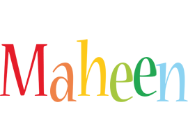 Maheen birthday logo