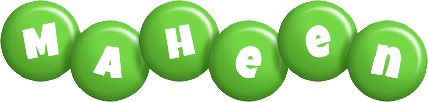 Maheen candy-green logo