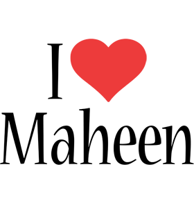 Maheen i-love logo