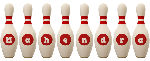 Mahendra bowling-pin logo