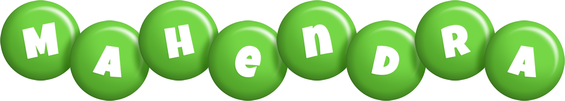 Mahendra candy-green logo