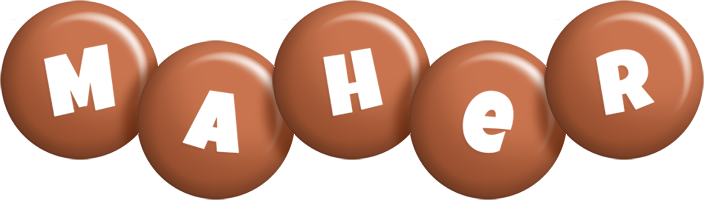 Maher candy-brown logo