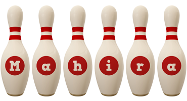 Mahira bowling-pin logo
