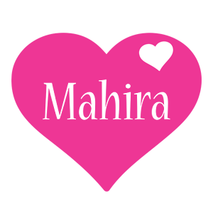Mahira love-heart logo