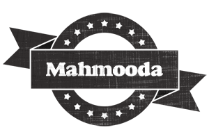 Mahmooda grunge logo