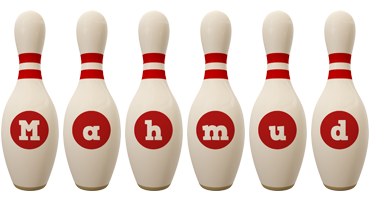 Mahmud bowling-pin logo