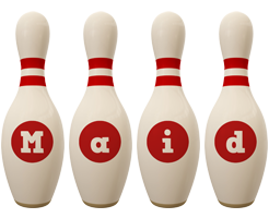 Maid bowling-pin logo