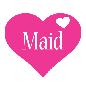 Maid love-heart logo