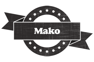 Mako grunge logo