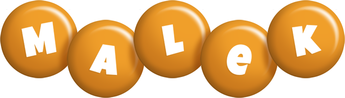 Malek candy-orange logo
