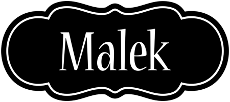 Malek welcome logo