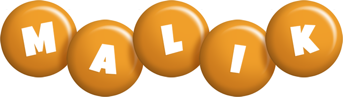 Malik candy-orange logo