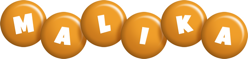 Malika candy-orange logo