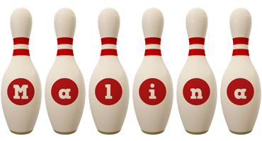 Malina bowling-pin logo